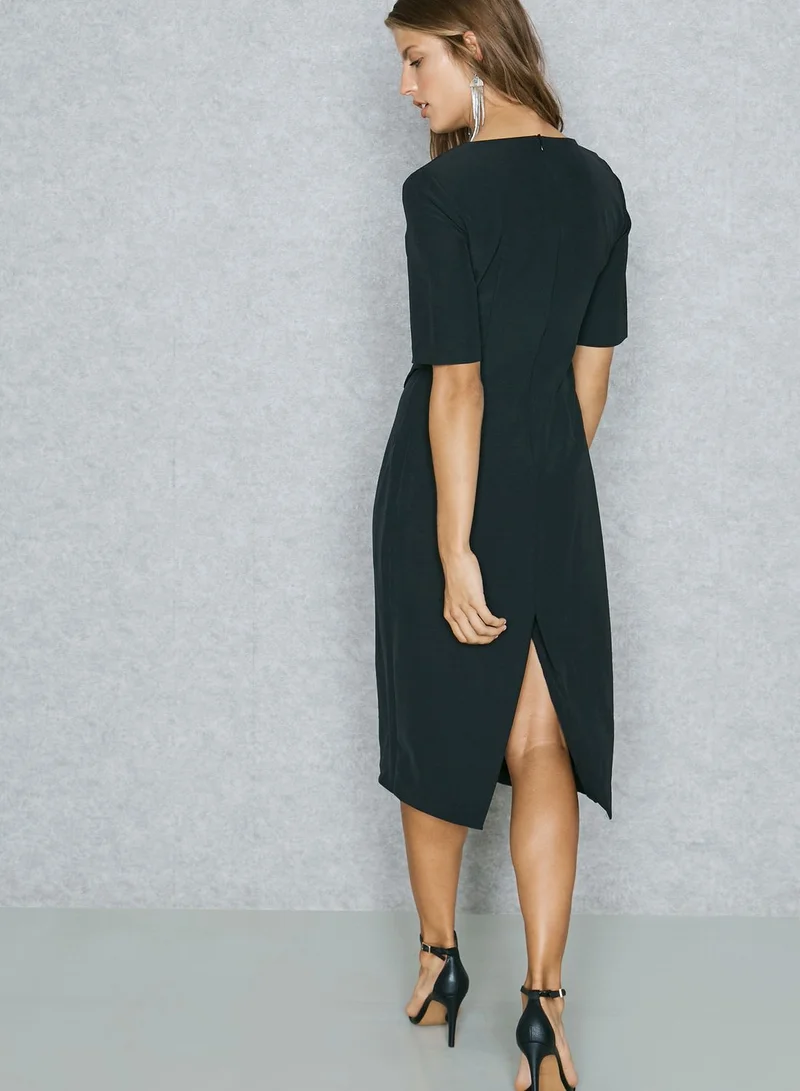 ELLA Buckle Belted Dress