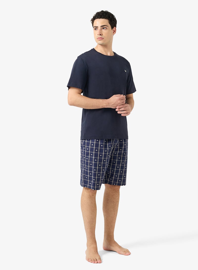 امبوريو ارماني مجموعة تيشيرت وشورت بشعار الماركة - Image 5