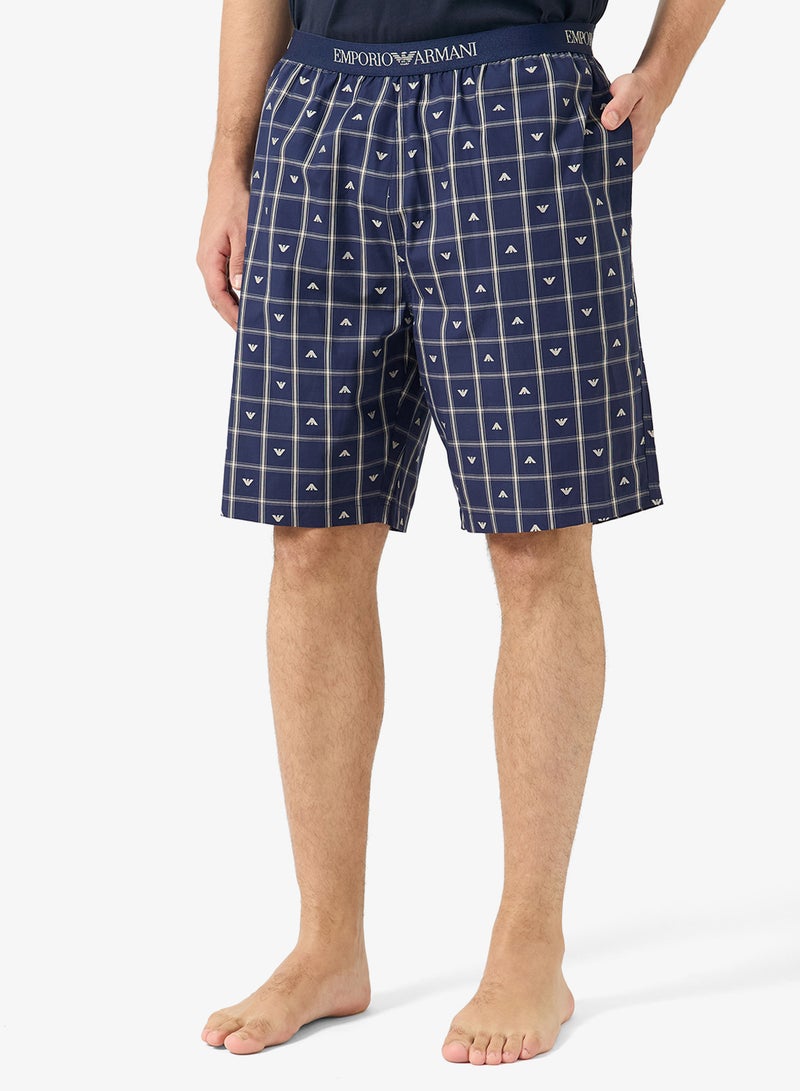 امبوريو ارماني مجموعة تيشيرت وشورت بشعار الماركة - Image 4