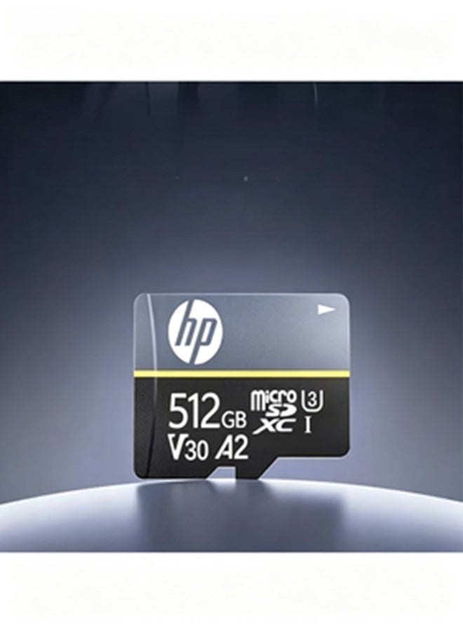 أتش بي هاي بروفايل بطاقة ذاكرة HP 512 جيجابايت V30 A2 U3 Micro SDXC TF، تصل سرعة القراءة إلى 220 ميجابايت/ثانية وسرعة الكتابة إلى 160 ميجابايت/ثانية، بطاقة Micro SD عالية السرعة مخصصة للتصوير بدقة 4K/8K باستخدام الطائرات بدون طيار، وكاميرات الحركة، وكاميرات الجيب، ومنصة ألعاب Switch، والأجهزة الرقمية - Image 3