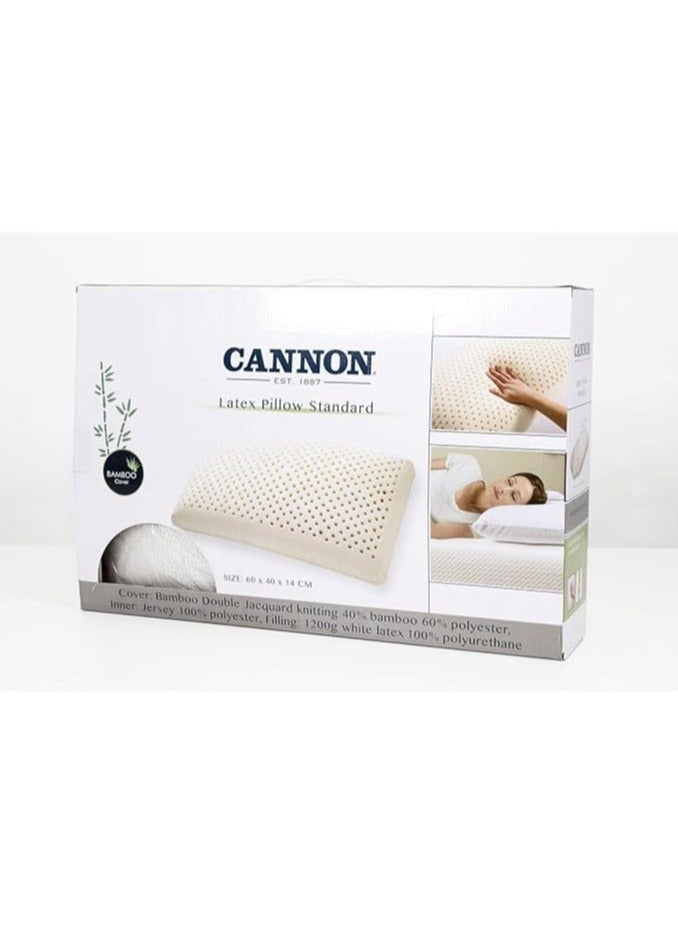 Cannon Latex Pillow (Standard) Size 60 x 40 x 14 cm - Image 1