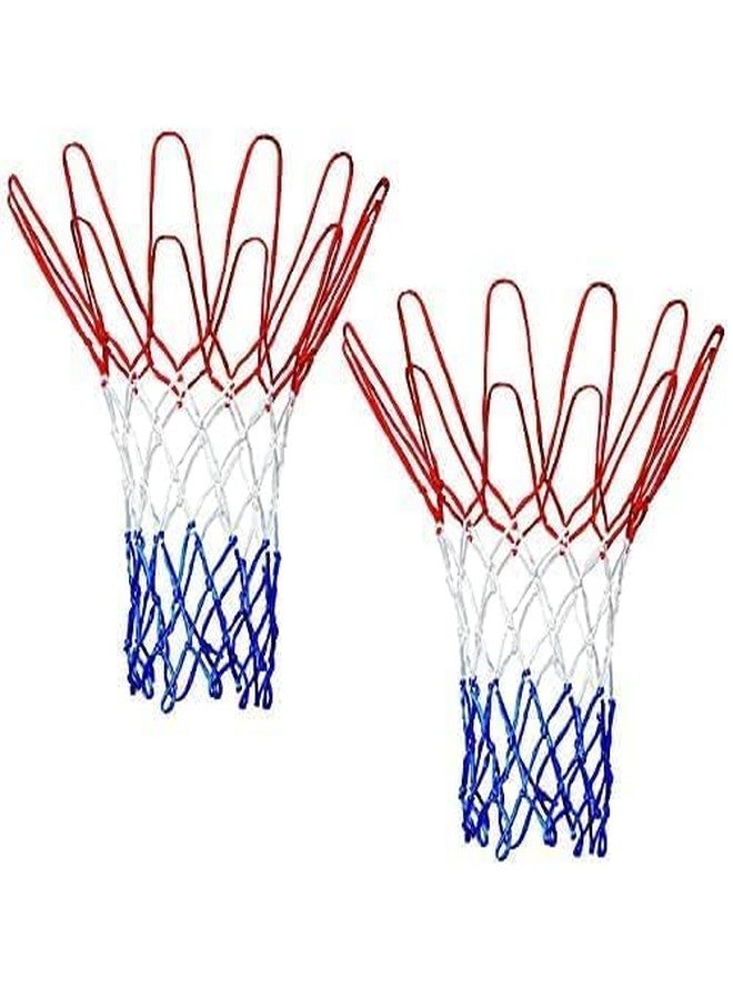 AYWAL Basketball Net Pair | Net for Basketball Playing | Suitable of Basketball Ring (Multicolor) N39 - Image 1