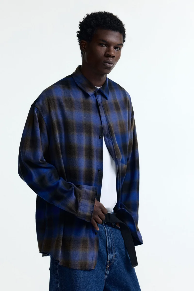 H&M Relaxed Fit Cotton-blend shirt