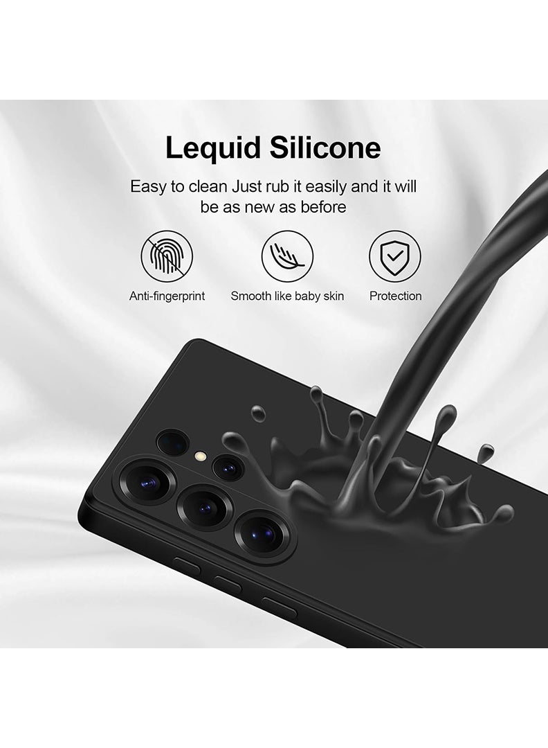 Theodor Protective Slim Fit Case Liquid Silicone Cover with Full Body Protection Anti-Scratch Shockproof Case For Samsung Galaxy S25 Ultra (Black) Labubu (1) - Image 3