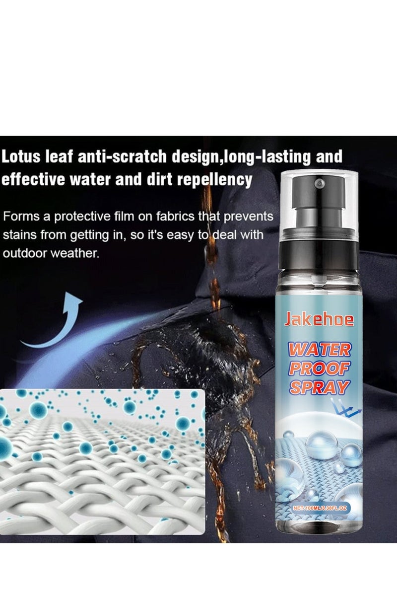 Jakehoe Nano Rain & Stain Waterproof Spray, Shoe Protector & Water Repellent for All Shoes, Bags & Fabrics – Nano Technology, Long-lasting Protection, Chrome Finish (1Pcs 100ml) - Image 4