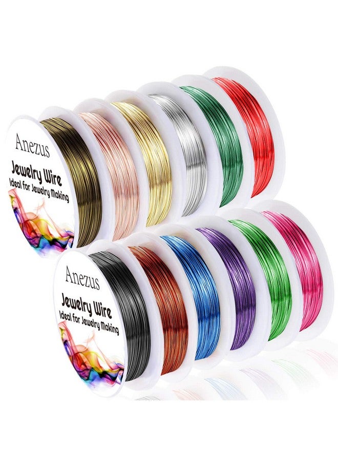 انزيوس 12 لفات من سلك المجوهرات سلك حرفي مقاوم للتشوه لمستلزمات صناعة المجوهرات - Image 1