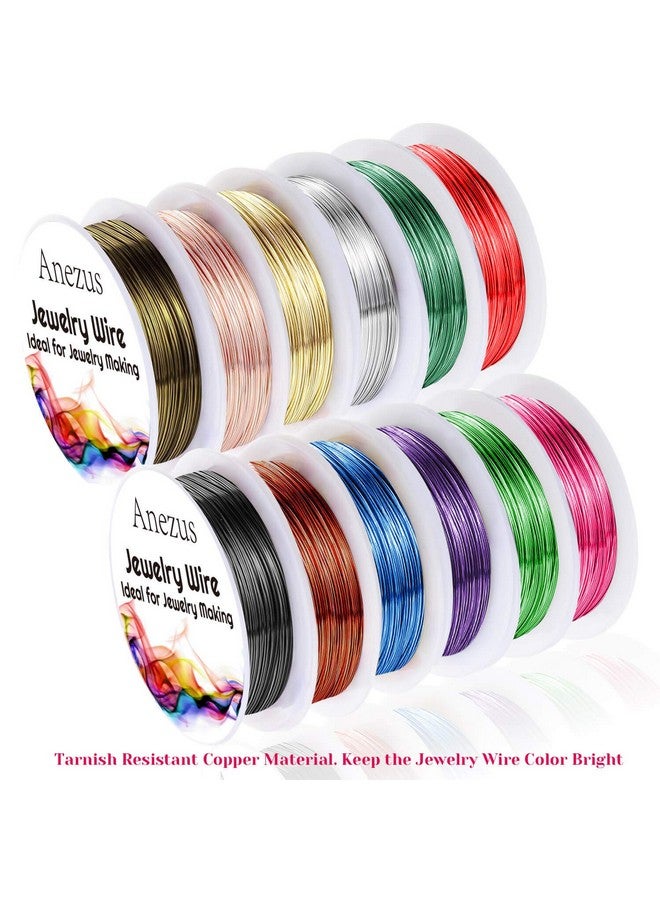 انزيوس 12 لفات من سلك المجوهرات سلك حرفي مقاوم للتشوه لمستلزمات صناعة المجوهرات - Image 4