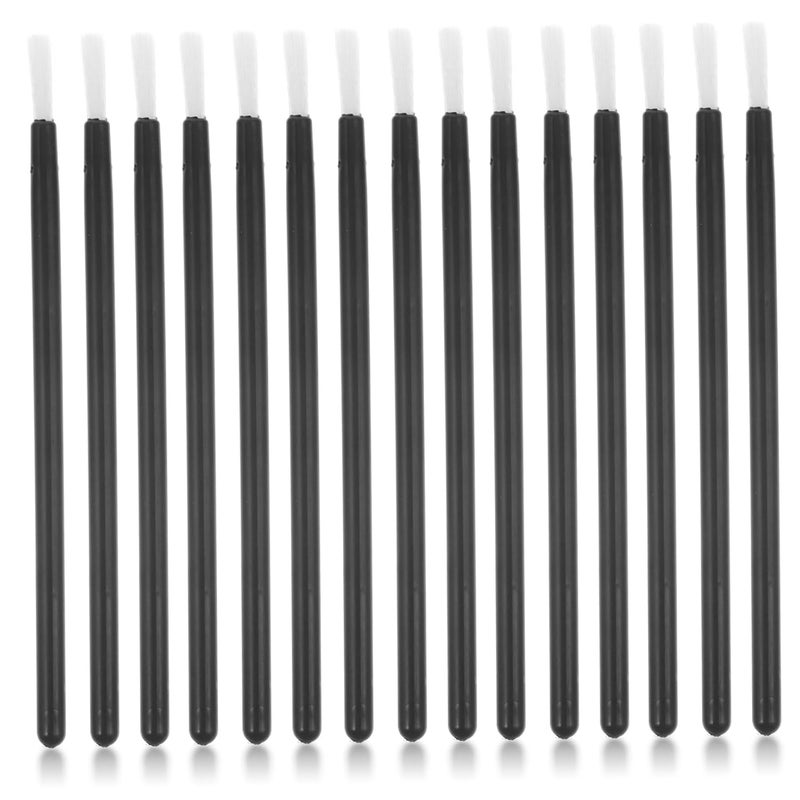 Disposable Lip Brush and Eyelash Applicators 100pcs Multi-function Lash Makeup Tools Black Portable for Lip Gloss and Nail Polish Application - Image 1
