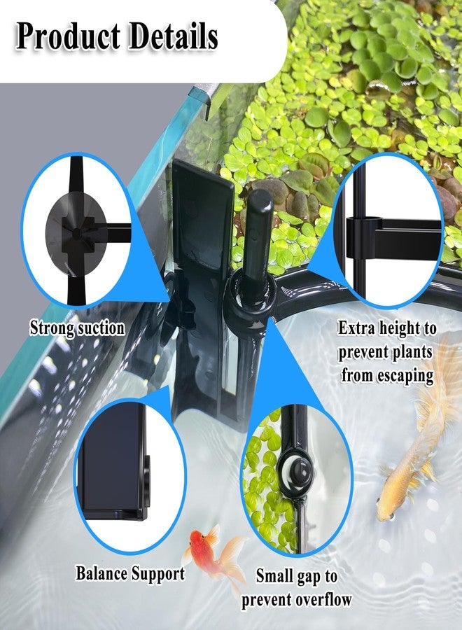 Switior Floating Plant Corral for Aquarium, Fish Tank Accessories to Protects Duckweed from Filters, Automatically Adjusts Height According to Water Level, Suitable for All Duckweed and all aquariums(Style 2) - Image 2