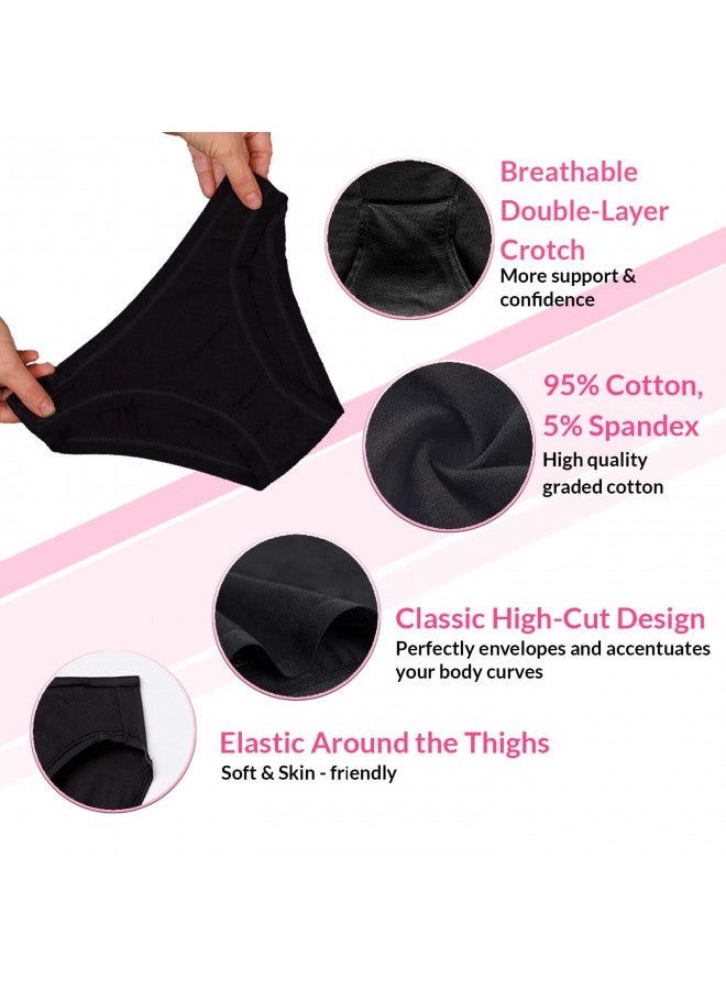 SNM Apparels Cotton Underwear for Women (7-Pack Basic Mix, Medium) - Image 1