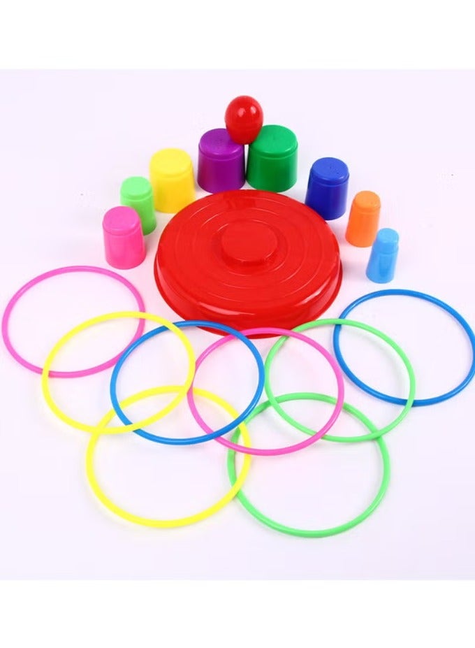 تعليمي الوالدين والطفل رمي خاتم لعبة تفاعلية - لعبة رمي متعة للأطفال والأسرة - Image 1