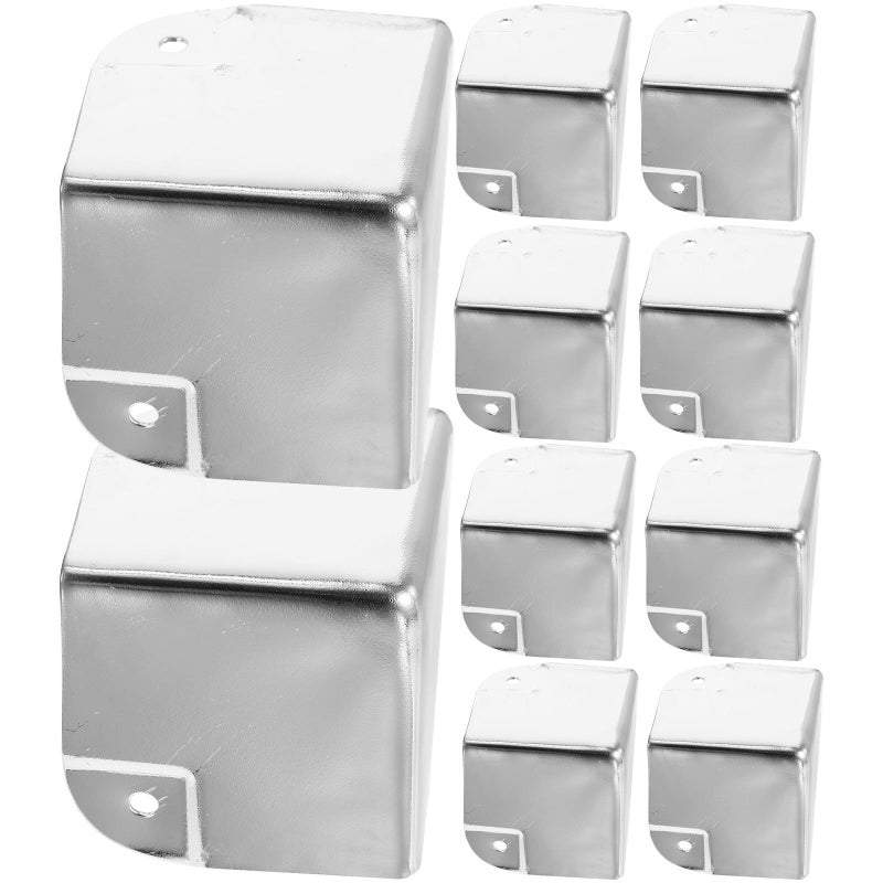10pcs Alloy Chrome Corner Guards for Cabinet Edge 40mm - Image 2