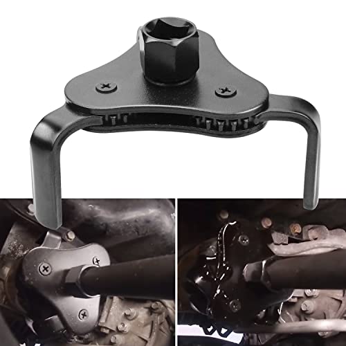 Bolaxin Universal Adjustable Oil Filter Wrenchs From 212 to 45 Wrench 3 Jaws Oil Filter Wrench Tool Set Remover Socket Black - Image 1