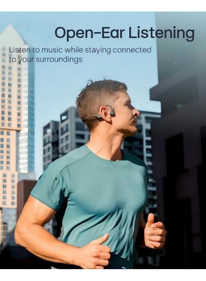 New OpenRun Pro 2 - Open-Ear, Bone Conduction Sport Headphones - with Reflective Strip - Sweat Resistant, Workout Headphones - Secure, Wireless, Comfortable Fit-Deep Bass and Smart Mic App Black - Image 2
