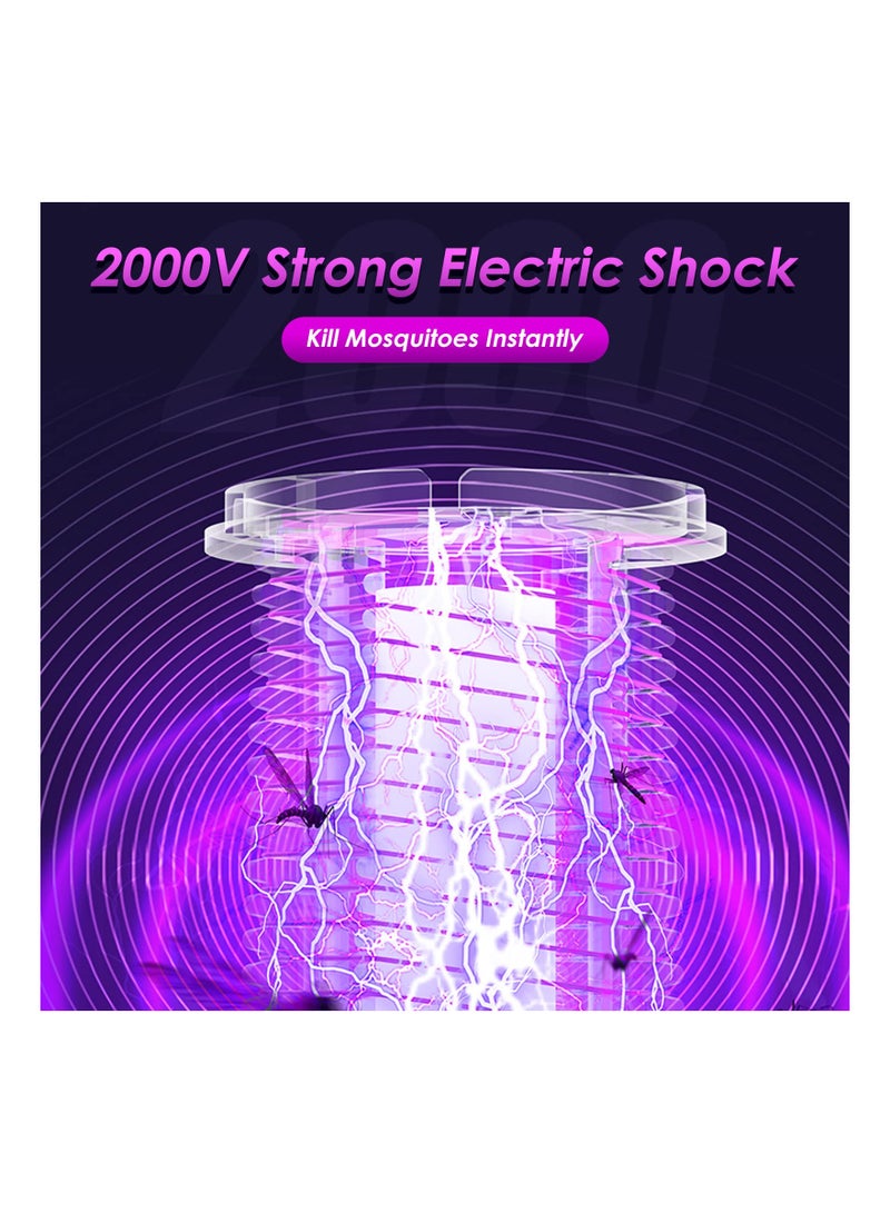 SOLARAE High-Powered 2000V Bug Zapper for Indoor & Outdoor Use, Waterproof Rechargeable UV LED Mosquito Killer with Storage Box, Perfect for Home, Kitchen, Patio, and Camping. - Image 3