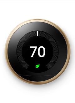 Google Nest 3rd Generation learning programmable Thermostat Brushed Brass - T3032US  - Image 2
