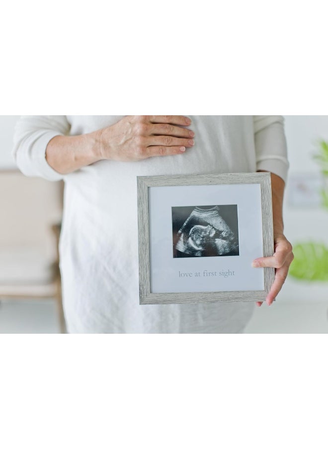 Kate & Milo Kate & Milo Rustic Sonogram Picture Frame, Love at First Sight Gender-Neutral Baby Keepsake, Ultrasound Picture Frame, Modern Nursery Décor  - Image 4