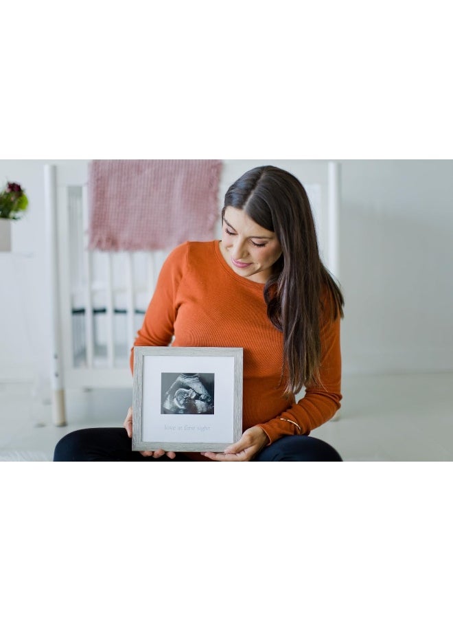 Kate & Milo Kate & Milo Rustic Sonogram Picture Frame, Love at First Sight Gender-Neutral Baby Keepsake, Ultrasound Picture Frame, Modern Nursery Décor  - Image 5