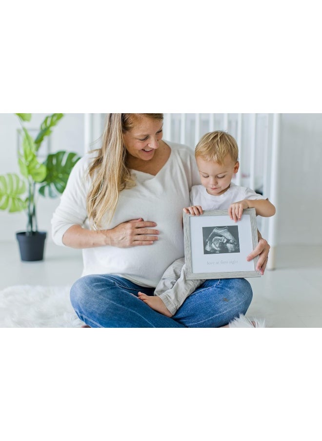 Kate & Milo Kate & Milo Rustic Sonogram Picture Frame, Love at First Sight Gender-Neutral Baby Keepsake, Ultrasound Picture Frame, Modern Nursery Décor  - Image 3