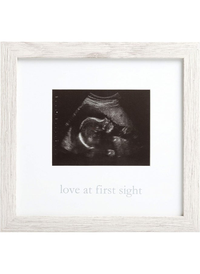 Kate & Milo Kate & Milo Rustic Sonogram Picture Frame, Love at First Sight Gender-Neutral Baby Keepsake, Ultrasound Picture Frame, Modern Nursery Décor  - Image 1