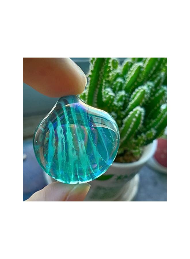 The Bros حجارة زجاجية مزخرفة للأكواريوم، رخام وحصى، صخور صناعية مجمدة للمياه العذبة، حصى لزينة الأحواض، حشوة للزهور 500 جرام (أزرق بحري) - Image 3