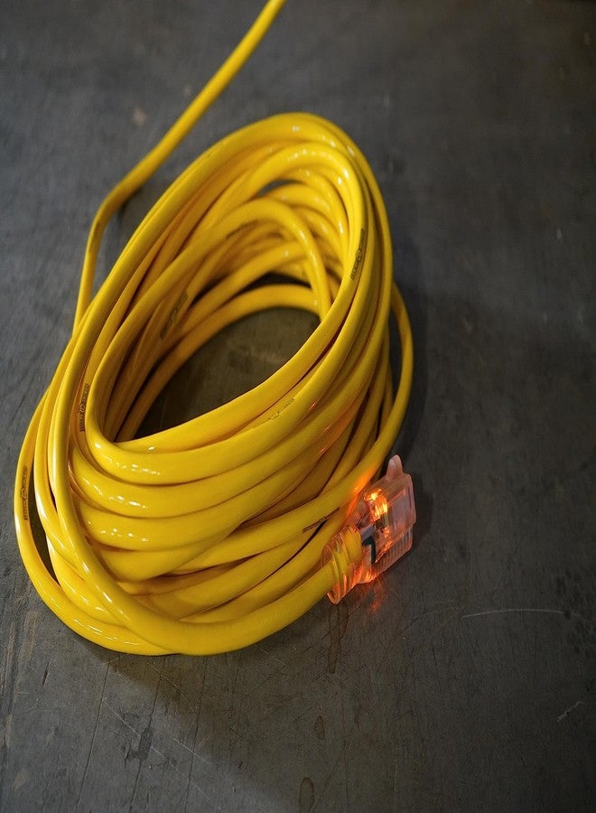 Yellow Jacket Woods (7.6m) - Yellow Jacket 2883 12/3 Heavy-Duty 15-Amp SJTW Contractor Extension Cord with Lighted Ends, 7.6m - Image 5
