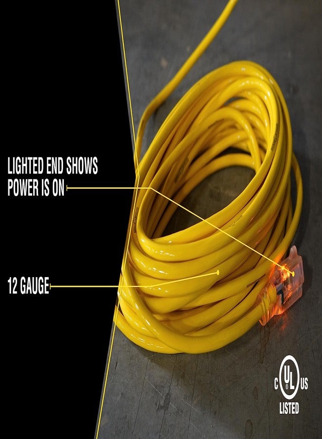 Yellow Jacket Woods (7.6m) - Yellow Jacket 2883 12/3 Heavy-Duty 15-Amp SJTW Contractor Extension Cord with Lighted Ends, 7.6m - Image 3