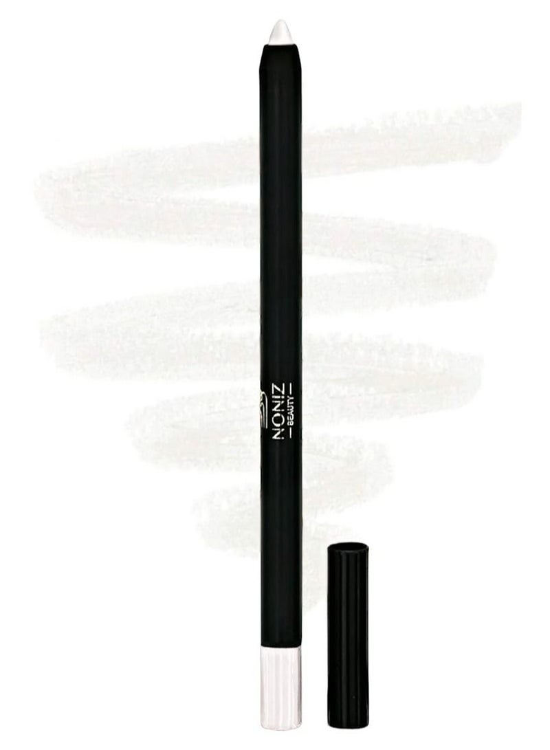 NONIZ BEAUTY NONIZ Solid Eyeliner Pencil - Long Lasting Waterproof Highly Pigmented Eye Liners - Matte Finish Eye Pencil - Unique Eye liner Creamy Texture (White 02) - Image 1