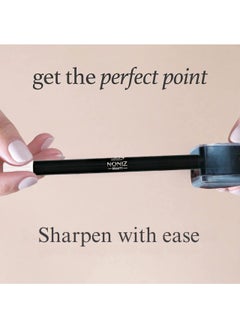 NONIZ BEAUTY NONIZ Solid Eyeliner Pencil - Long Lasting Waterproof Highly Pigmented Eye Liners - Matte Finish Eye Pencil - Unique Eye liner Creamy Texture (White 02)  - Image 4