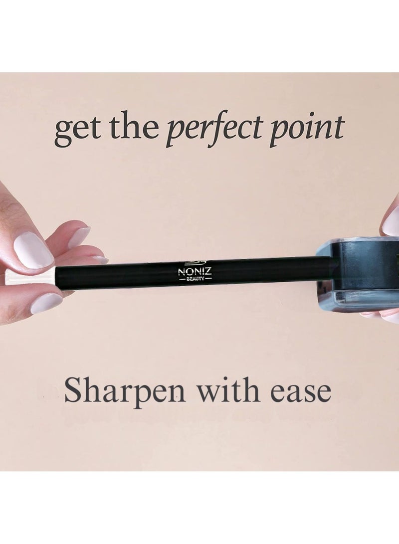 NONIZ BEAUTY NONIZ Solid Eyeliner Pencil - Long Lasting Waterproof Highly Pigmented Eye Liners - Matte Finish Eye Pencil - Unique Eye liner Creamy Texture (White 02) - Image 4