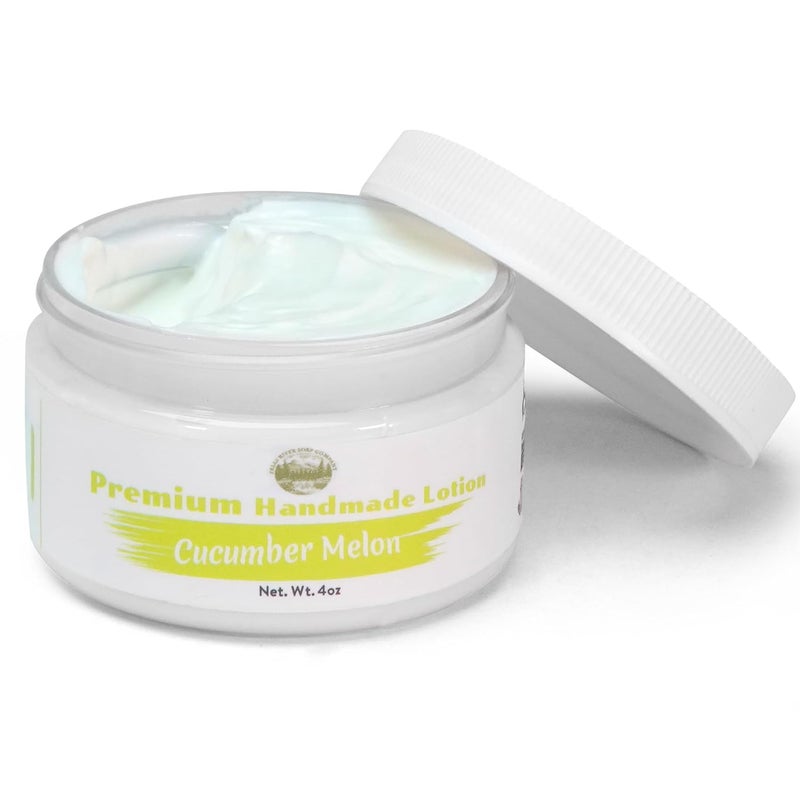 Cucumber Melon Body Lotion - Hydrates with Coconut & Olive Oil, Plant-Based, Non-Greasy, Sensitive Skin, All Day Use