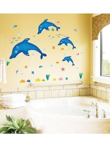 HEUREKA Dolphin Fish Marine Animals Wall Décor Wall Sticker (45 x 60 cm) - Image 2