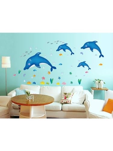 HEUREKA Dolphin Fish Marine Animals Wall Décor Wall Sticker (45 x 60 cm) - Image 3