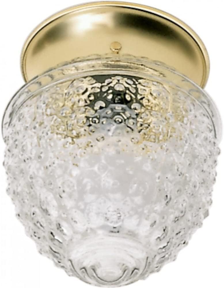 NUVO SF77125 One Light Ceiling Flush Mount BrassPolishedCast - Image 2