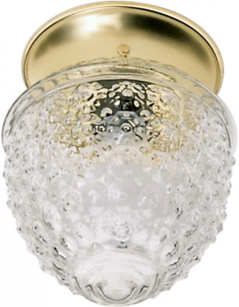 NUVO SF77125 One Light Ceiling Flush Mount BrassPolishedCast - Image 4