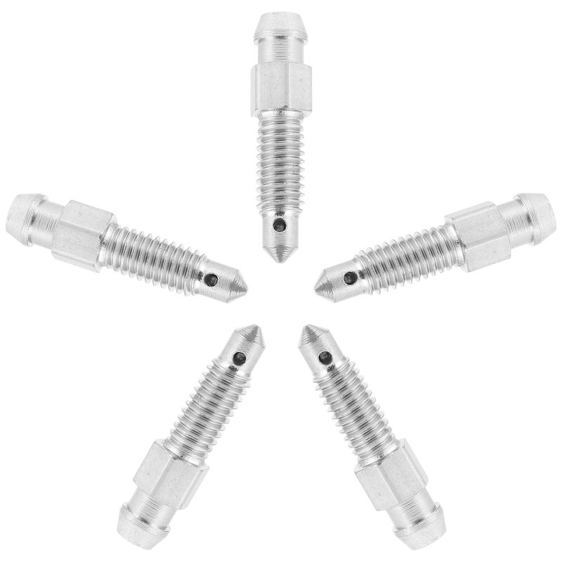 5pcs Fork Air Bleeder Valve M6x1 Bleed Screw Air Bleeder Screw For Motorcycle - Image 1