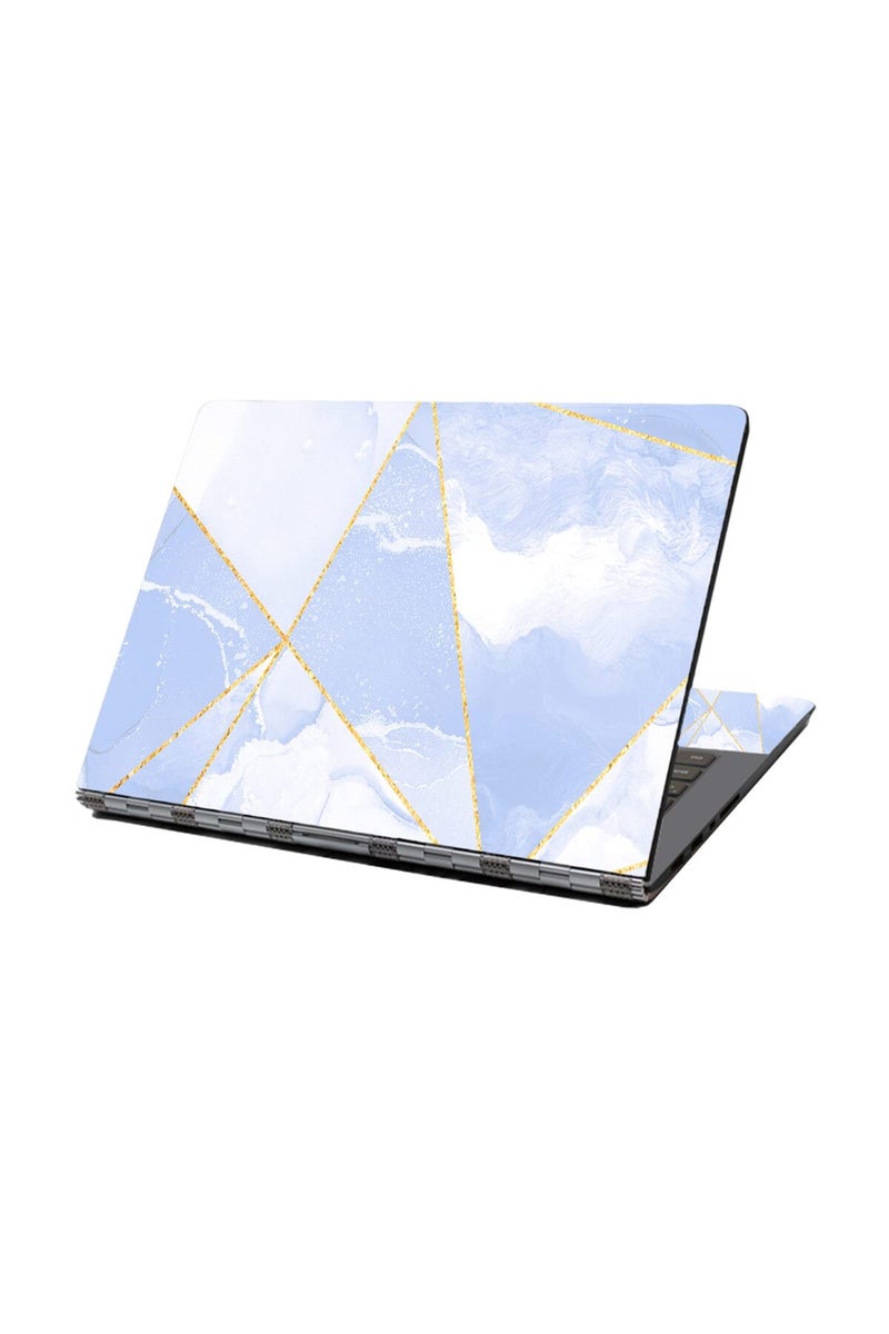 HAPPYLIVE SHOPPING Laptop Skin Sticker Decal,12" 13" 13.3" 14" 15" 15.4" 15.6" Laptop Skin Sticker Protector Cover for Toshiba Hp Samsung Dell Apple Acer Leonovo Sony Asus Laptop Notebook (Blue Marble 1) - Image 1