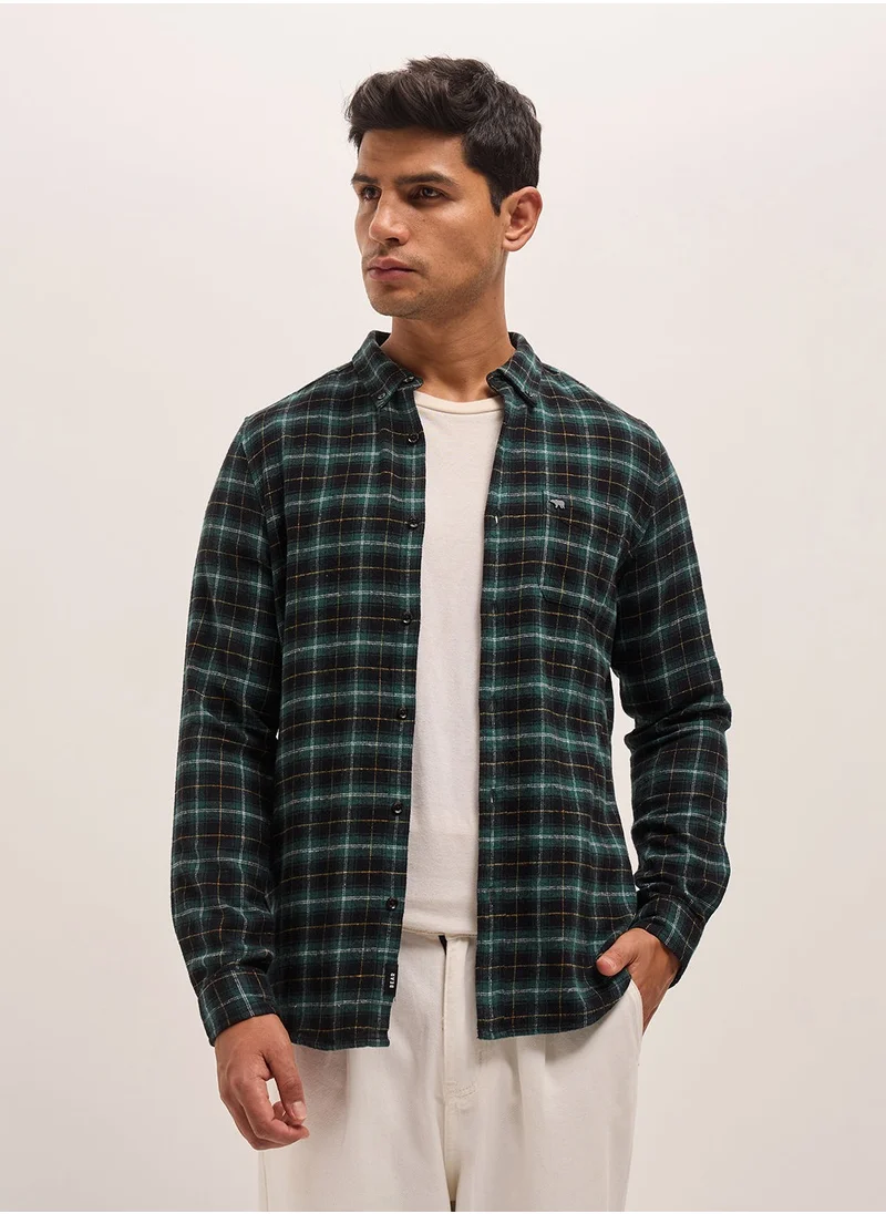 ذا بير هاوس Cotton Shirt for Men | Slim Fit, Long Sleeve, Casual & Formal Wear | Soft, Breathable Fabric for Office, Everyday, & All-Season Use in Classic & Trendy
