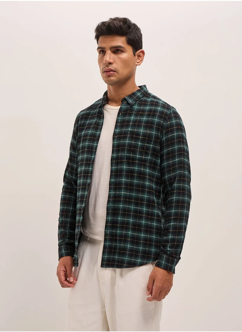 ذا بير هاوس Cotton Shirt for Men | Slim Fit, Long Sleeve, Casual & Formal Wear | Soft, Breathable Fabric for Office, Everyday, & All-Season Use in Classic & Trendy