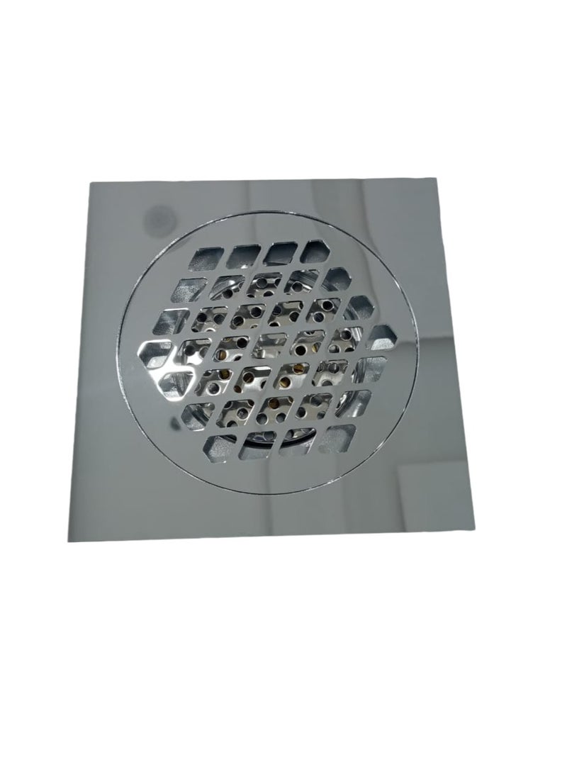 D&N "Invisible Elegance: Square Bathroom Shower Drain with Tile Insert and Concealed Floor Drain" - Image 1