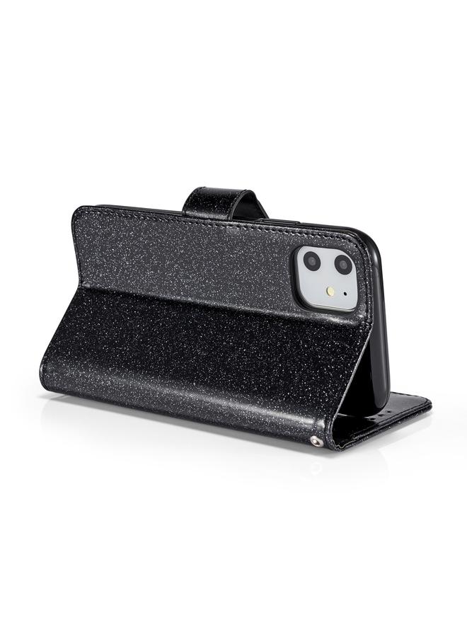 Zaboon Case For iPhone 11 Glitter Powder Love Leather Phone Case - Image 4