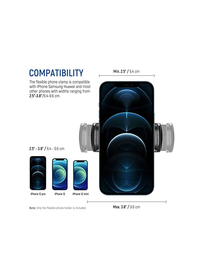 Neewer Ring Light Soft Tube and Cellphone Holder Set for Ring Light with Standard Cold Shoe, Compatible with iPhone X/8 Plus/8/7 Plus/7/6 plus/6/5, Samsung, Huawei and other Android Smartphones - Image 2