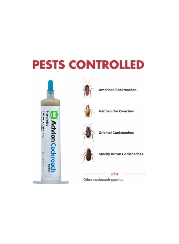 syngenta Syngenta Advion Cockroach Gel Bait Indoor & Outdoor Use 30g 2PCS  - Image 2