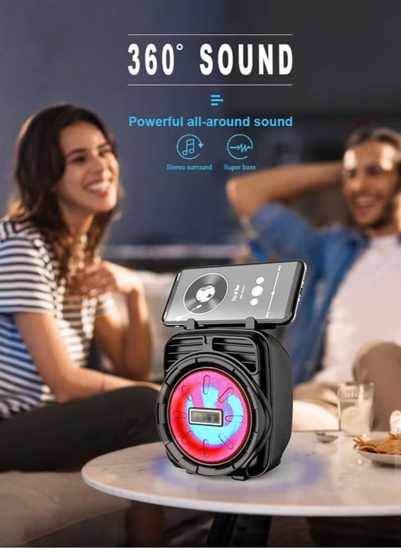 مكبر صوت لاسلكي محمول بتقنية البلوتوث يدعم USB وبطاقة الذاكرة والراديو  موديل KTS-1182 - Image 4
