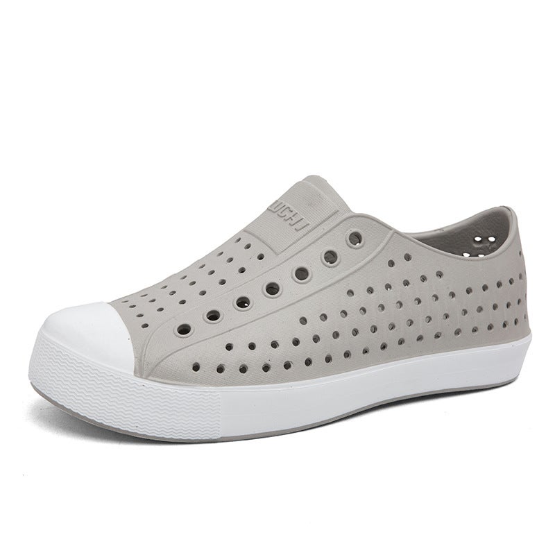 Luchi Men'S Clogs, Closed-Toe Sandals, Water-Resistant Beach Hollow Shoes, Summer Breathable Non-Slip Korean Style - Image 1