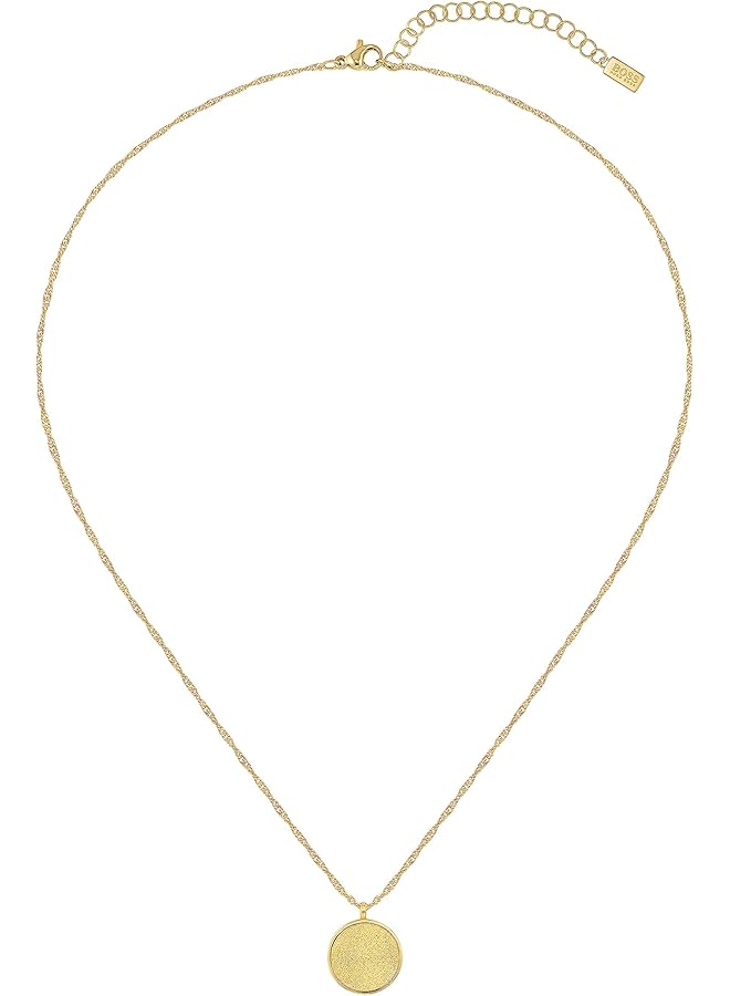 بوس قلادة ميدالية مطلية بالذهب للسيدات رقم 1580157 قياسي - Image 2