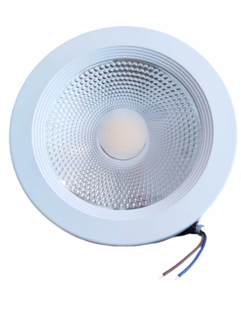 كي راي - لوحة إضاءة LED دائرية 30 واط – ضوء أبيض دافئ 3000 كلفن، سطوع فائق وكفاءة عالية في استهلاك الطاقة – مصباح سقف مقاوم للماء للاستخدام الداخلي والخارجي – متين وطويل العمر. - Image 1