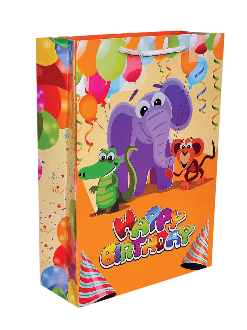 Arrow Paper Bags Elephant Theme Paperbag for Birthday Gift (Multicolour) - Pack of 50 - Image 1