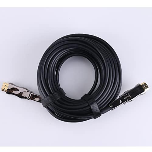 Pacroban Long8K Fiber Optic HDMI Cable Detachable Connectors - 8K 60Hz, HDR, HDCP 2.2, Active Ultra High Speed 48Gbps, in-Wall Safe, 4K@120Hz 4:4:4 Slim Light (25ft) - Image 3