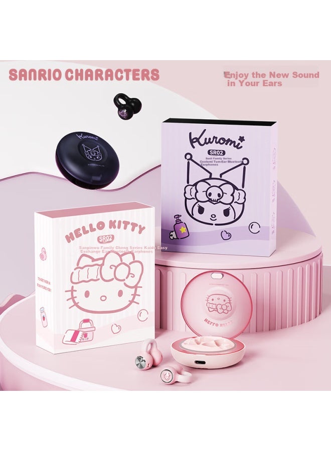 Chen Feng Chenfeng Sanrio Sr02 Clip-on Open-air Bone Conduction Non-in-ear Running Sports Gaming Esports Earphones Purple Kuroko - Image 5